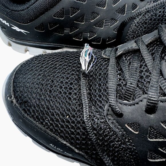 Reebok Men's Black Work Sublite Cushion Alloy Toe Hazard Safety Sneaker Shoes 9M - Picture 10 of 10